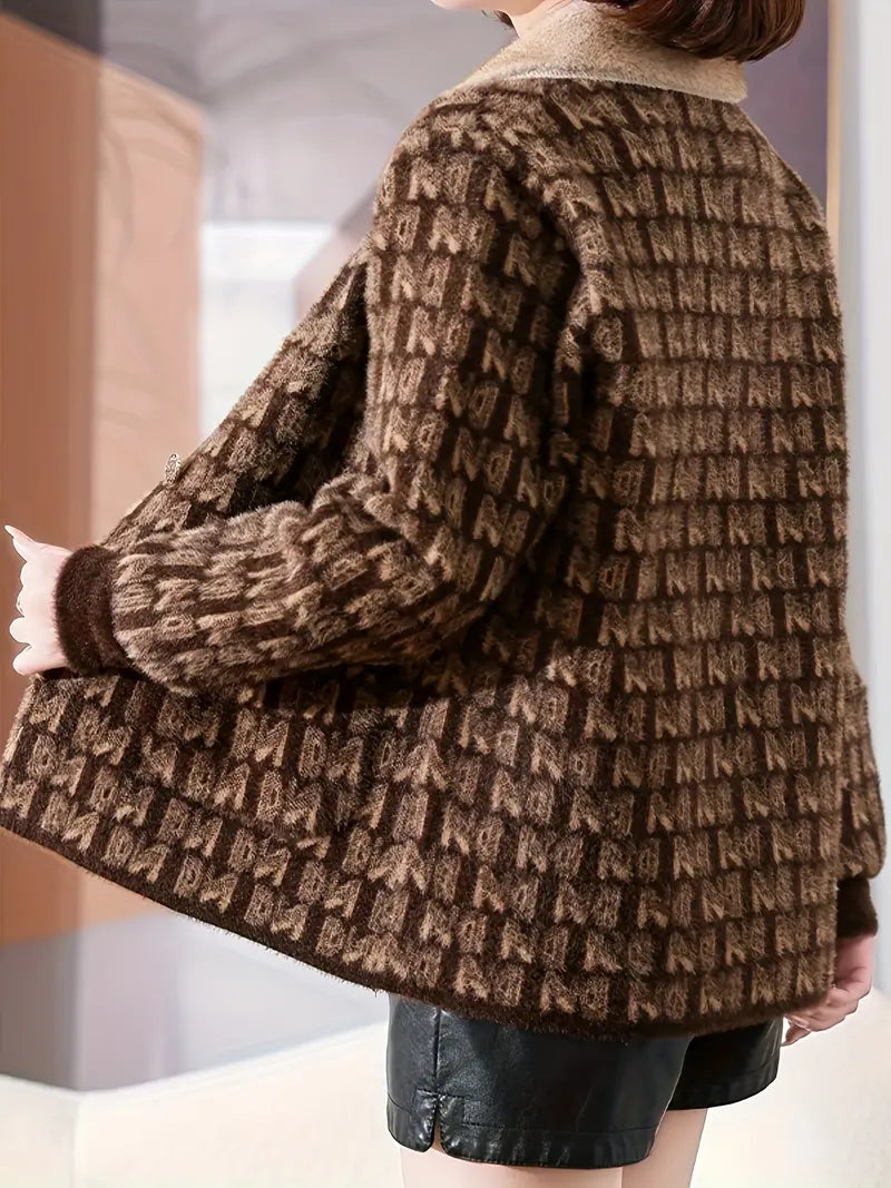 Anouk - Damesjack met Allover-Print | Stijlvolle en Unieke Jas voor Elke Gelegenheid