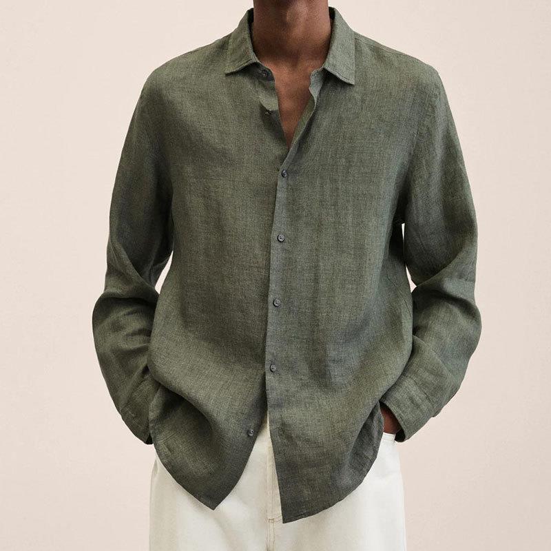 Elegant Linnen Overhemd voor Heren – Lichtheid en Veelzijdigheid voor Zomerse Stijl