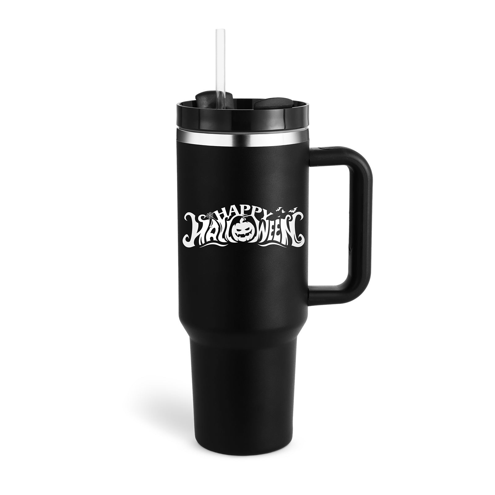 ChillCup - Dubbelwandige Thermo Mok met Handvat en Rietje | 40 oz