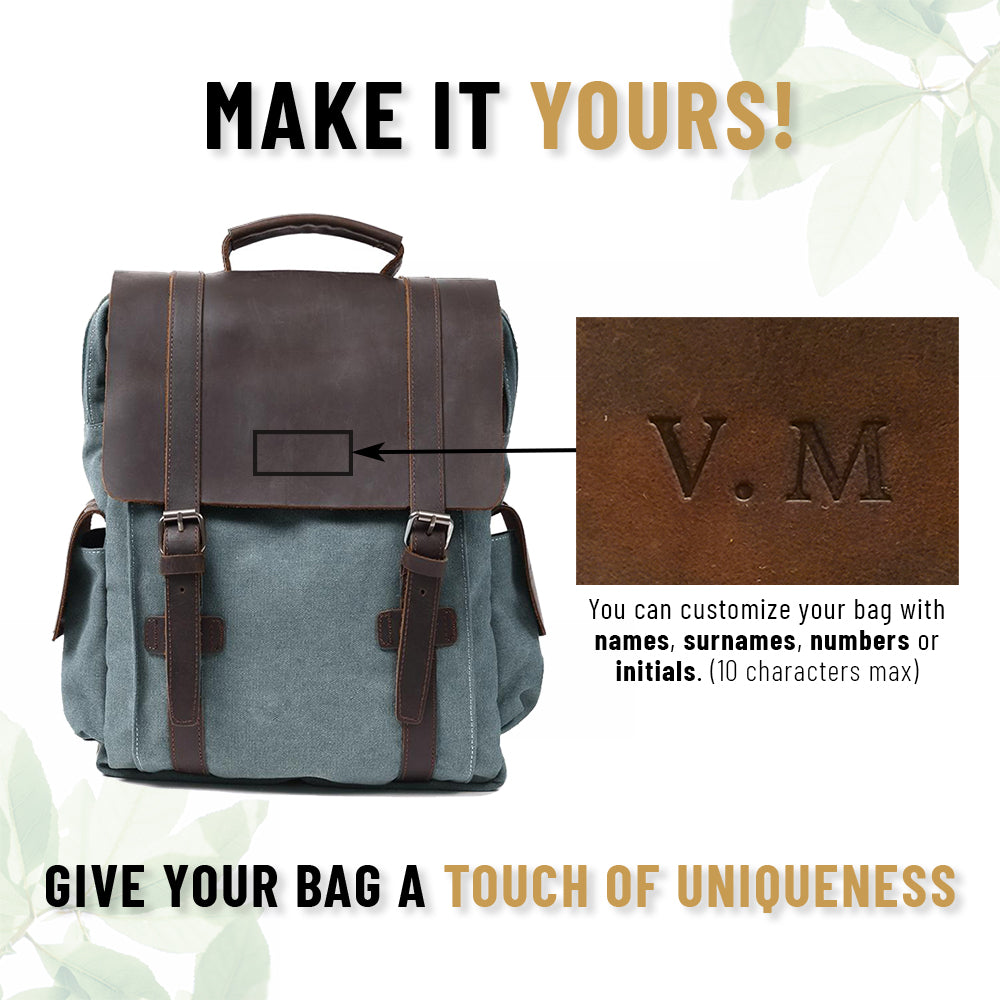 MaplePeak Compacte Canvas Rugzak – Stijlvol en Praktisch voor Dagelijks Gebruik