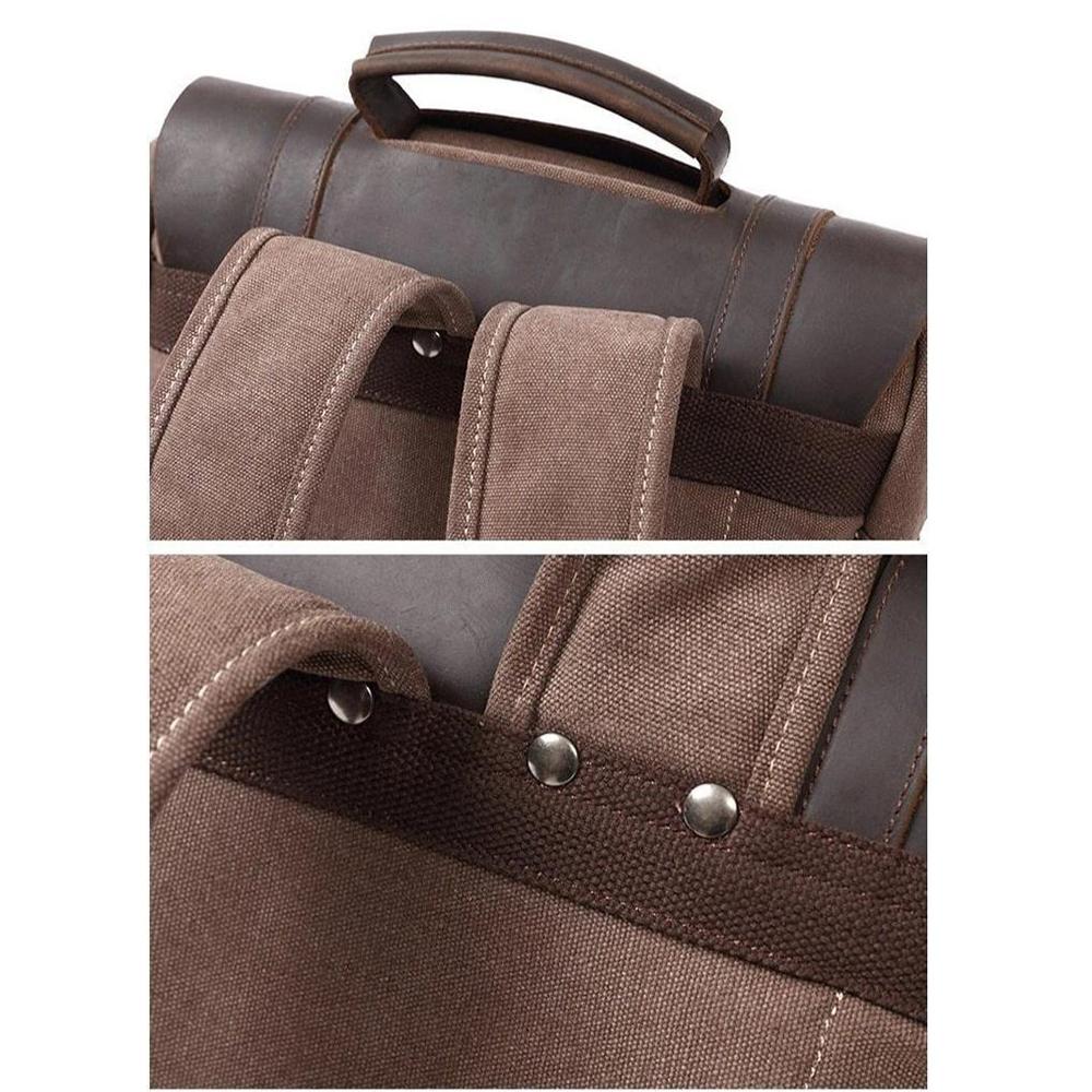 MaplePeak Compacte Canvas Rugzak – Stijlvol en Praktisch voor Dagelijks Gebruik