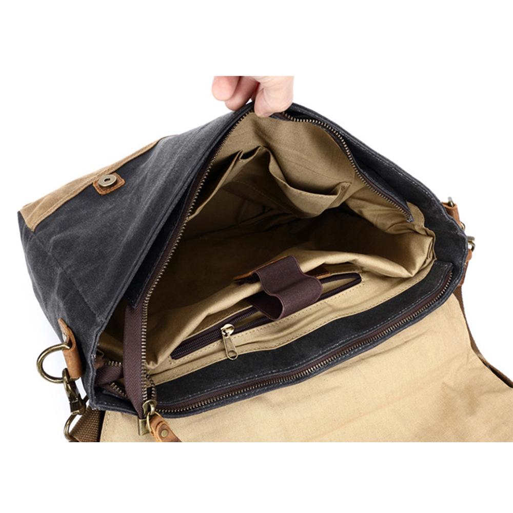 Waxed Canvas Messenger Tas | NorthernStyle – Duurzaam en Stijlvol voor Dagelijks Gebruik