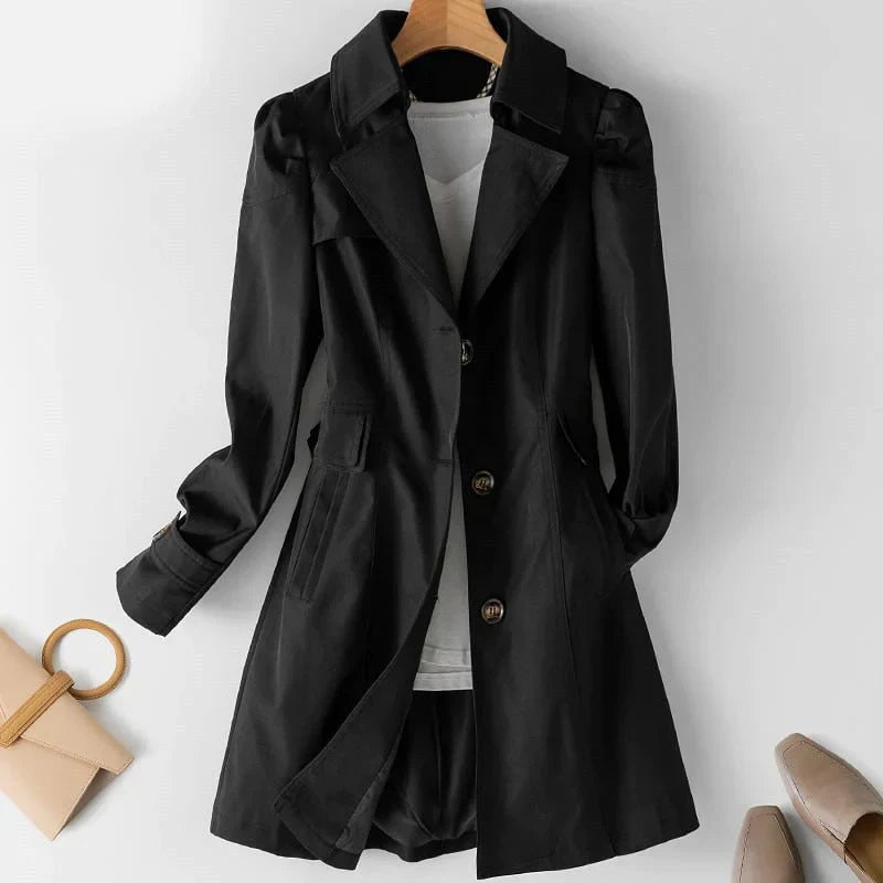 Elegantia – Stijlvolle Dames-Trenchcoat voor een Tijdloze Look