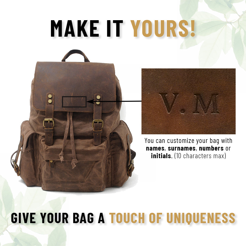 Waxed Canvas Rugzak | BalticTrail – Duurzaam en Stijlvol voor Avontuurlijke Reizigers