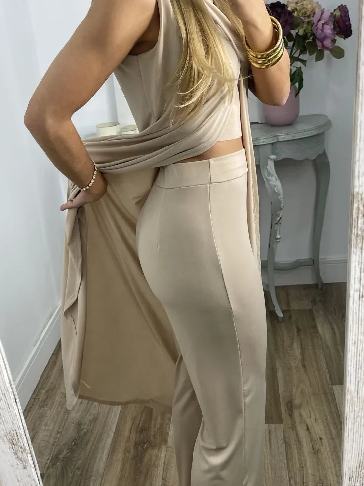 Marlina - Klassieke Drie-delige Comfort Set voor Dames | Elegante en Comfortabele Outfit