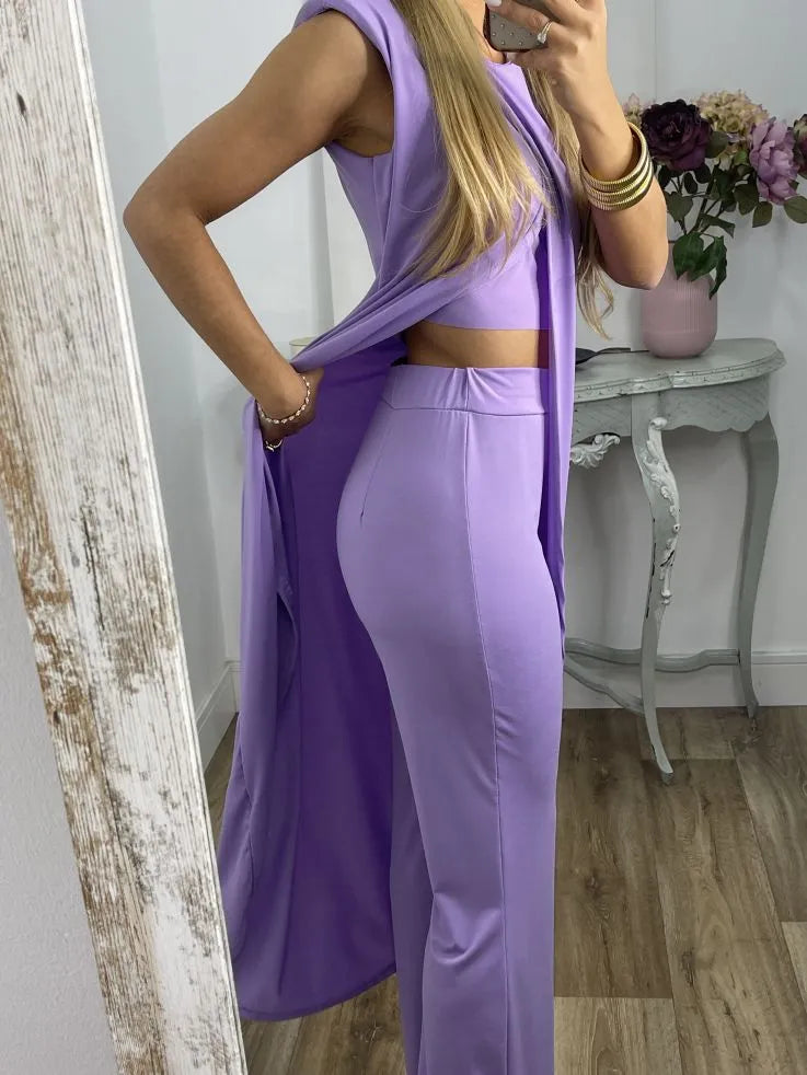 Marlina - Klassieke Drie-delige Comfort Set voor Dames | Elegante en Comfortabele Outfit