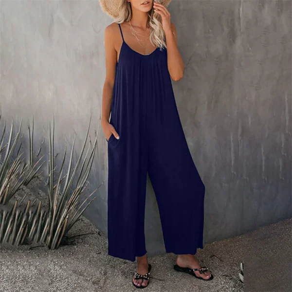 Luchtige Zomer Jumpsuit met Zakken | Comfort en Stijl voor Warme Dagen