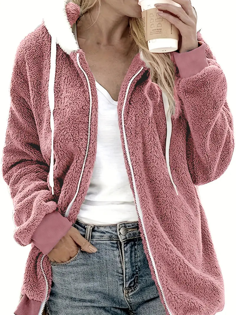 Melina - Oversized Teddyjas voor Dames | Warme en Stijlvolle Winterjas