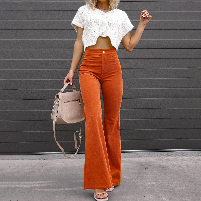 CurveBell Broek | Flare Broek met Perfecte Pasvorm voor Vrouwelijke Rondingen