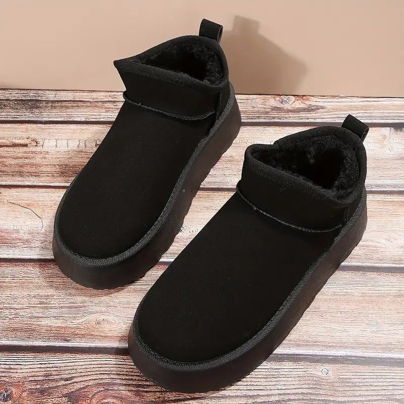 Luxe Johanna Dames Sneeuwlaarzen | Warme Plateau Winterlaarzen met Antislipzool