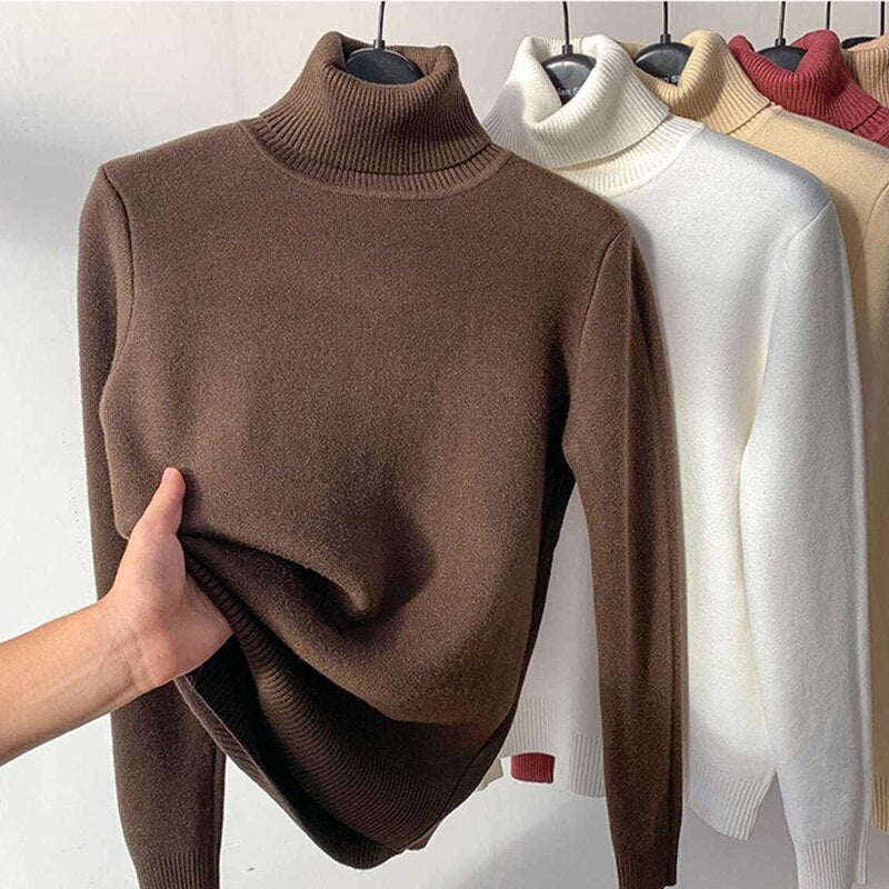 KnitCurve - Warme Dikke Coltrui voor Dames