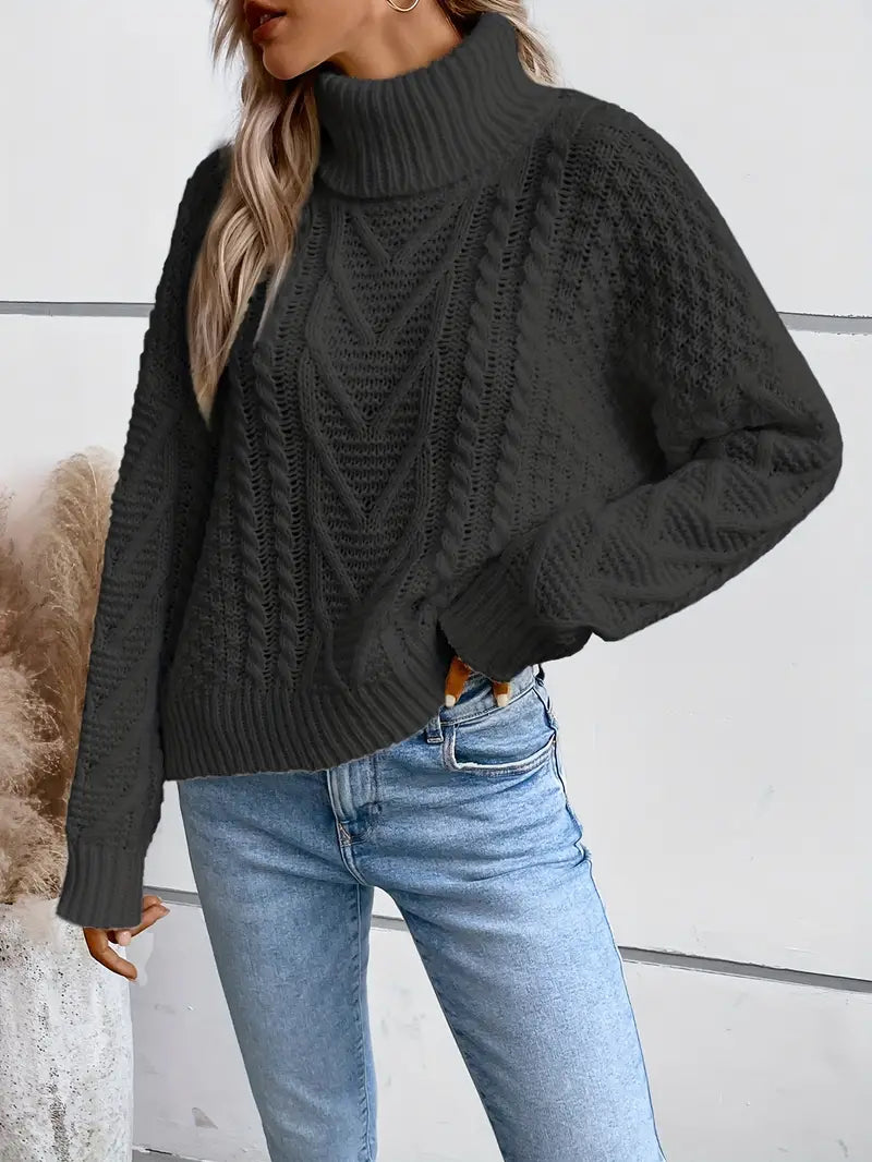 CharlottaClassic - Effen Dames Coltrui - Warmte en Stijl