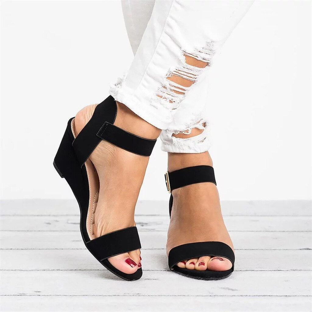 ElegantieWedge Bandjes Sandalen – Stijlvol & Comfortabel
