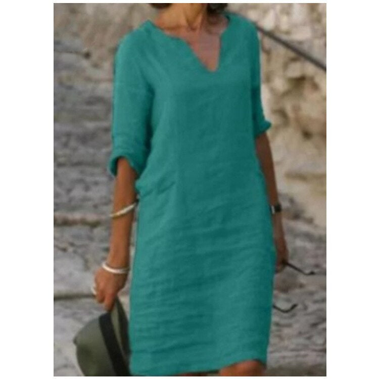 CasualChic Midi Jurk | Stijlvolle en Ontspannen Midijurk voor Elke Dag