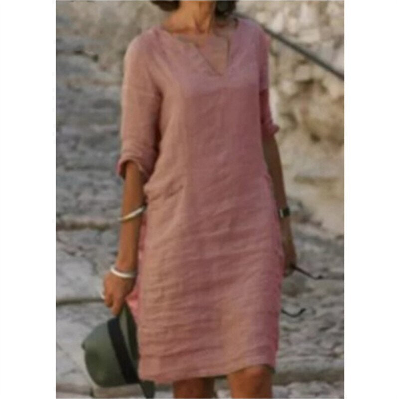 CasualChic Midi Jurk | Stijlvolle en Ontspannen Midijurk voor Elke Dag