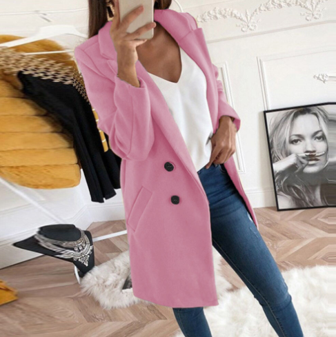 Fiora - Damesjas met Slim Fit en Revers Kraag