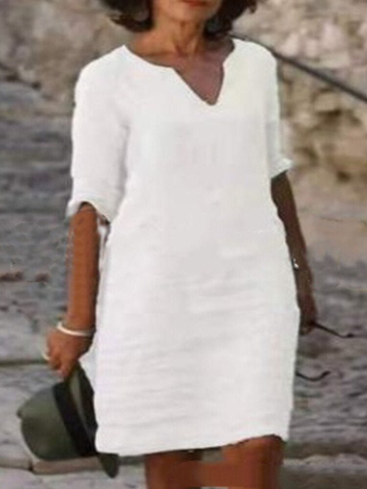 CasualChic Midi Jurk | Stijlvolle en Ontspannen Midijurk voor Elke Dag