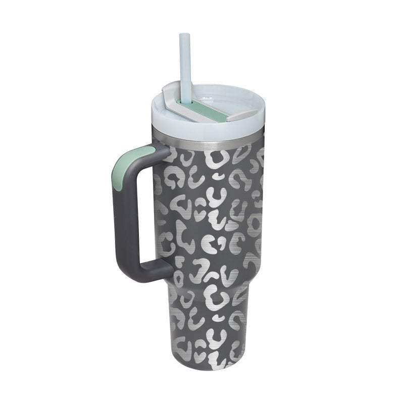 ChillCup - Dubbelwandige Thermo Mok met Handvat en Rietje | 40 oz