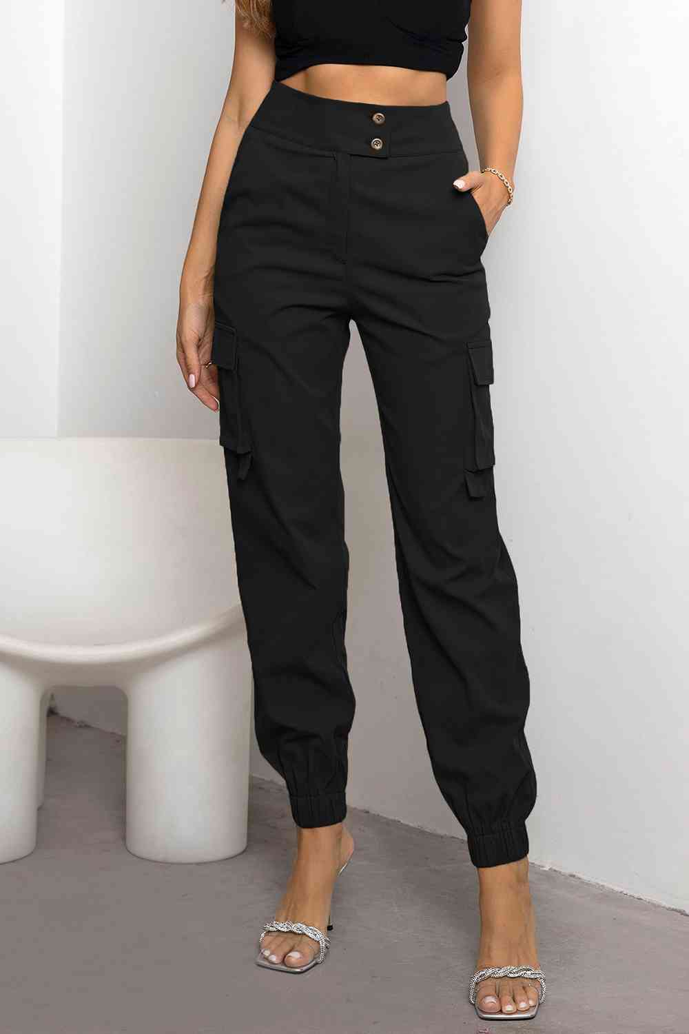 Valeria - Hoge Taille Cargo Broek | Comfortabele en Stijlvolle Damesbroek