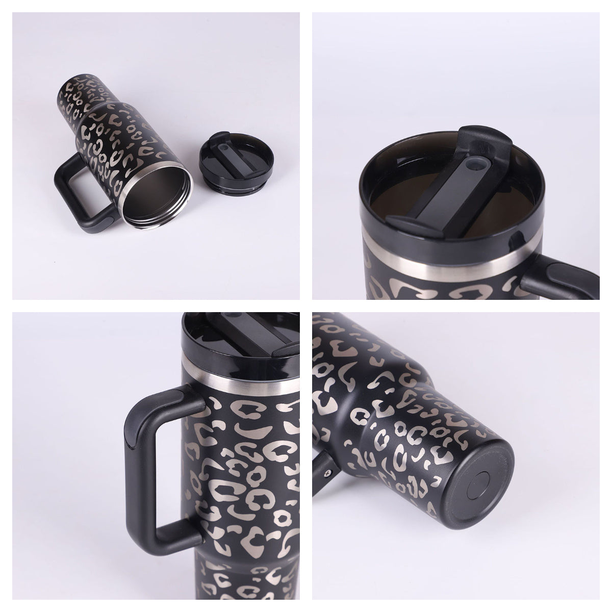 ChillCup - Dubbelwandige Thermo Mok met Handvat en Rietje | 40 oz