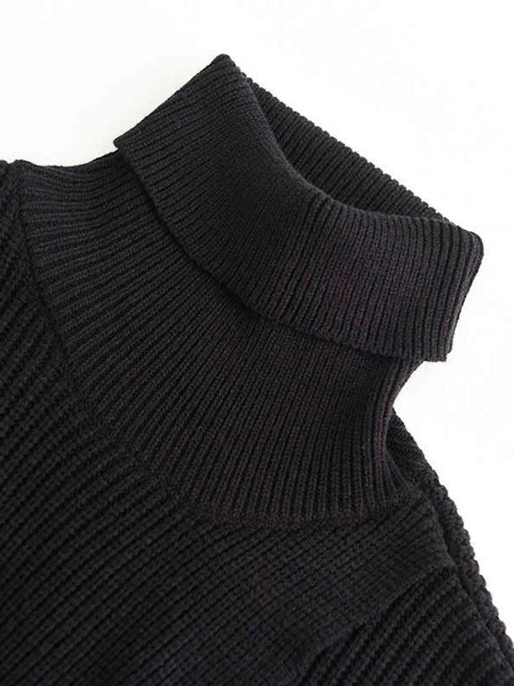 Sanne - Gebreide Trui met Gesplitte Zoom voor Dames