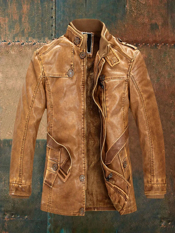 Harm – Premium Vintage Leren Jas voor Heren | Stoere en Stijlvolle Motorjas