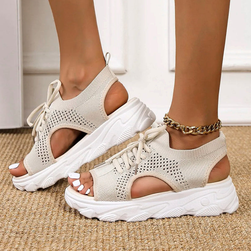 ZomerBries Net Sandalen | Ademend en Trendy Zomersandalen voor Dames