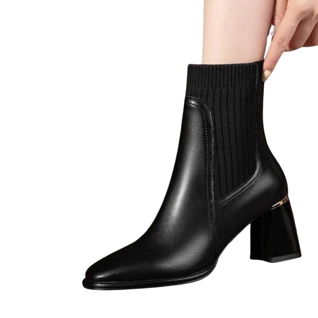 Livia - Stijlvolle Leren Dameslaarzen | Comfortabele en Duurzame Winterlaarzen