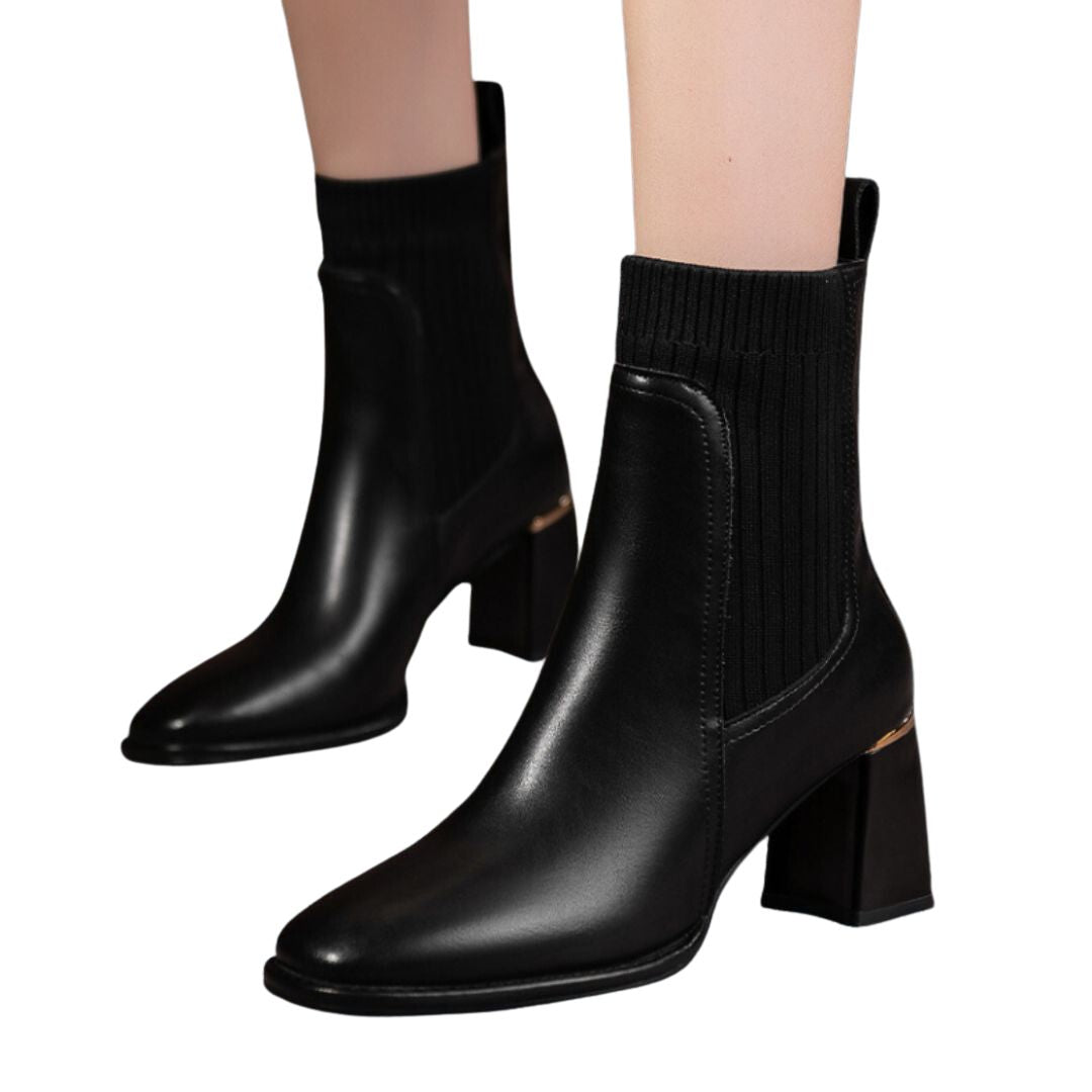 Livia - Stijlvolle Leren Dameslaarzen | Comfortabele en Duurzame Winterlaarzen