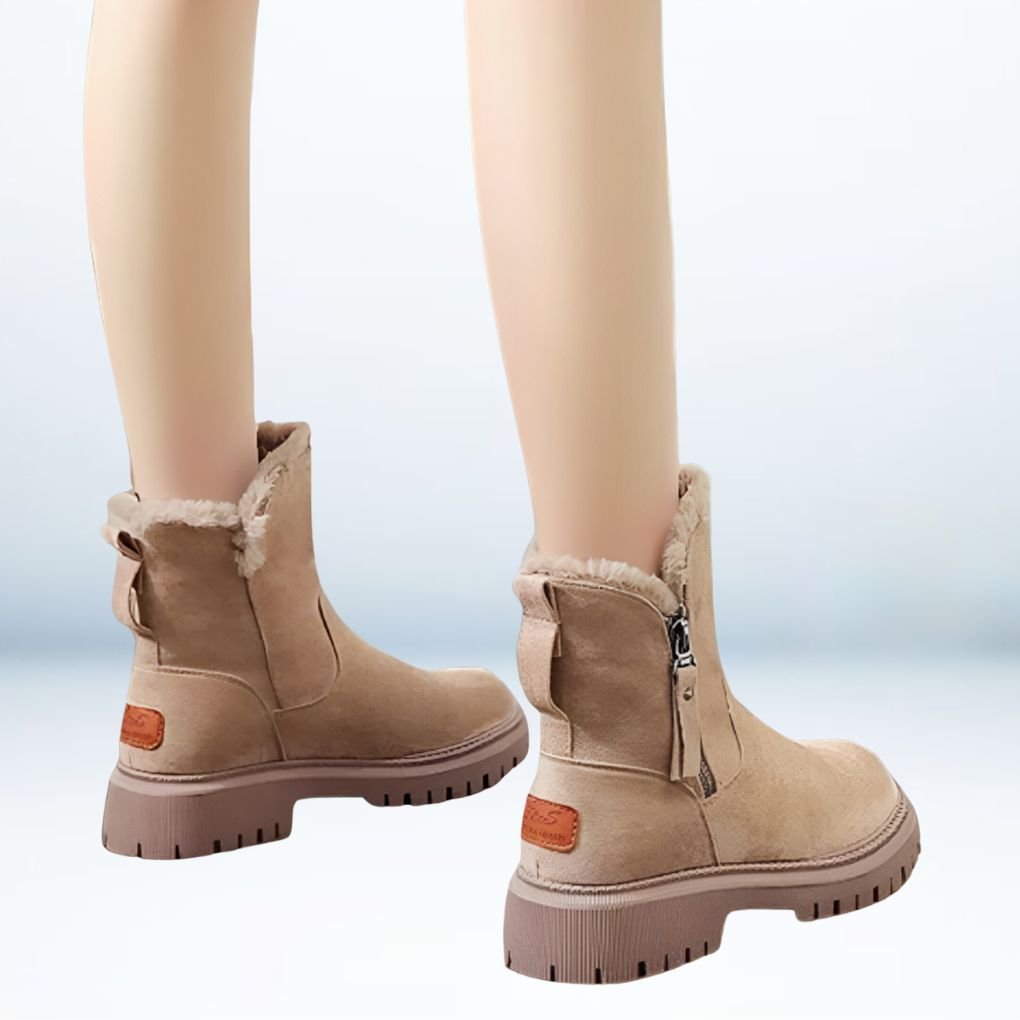 Ella - Warme Middelhoge Laarzen met Plus-Velvet Voering | Comfortabele Winterlaarzen voor Dames