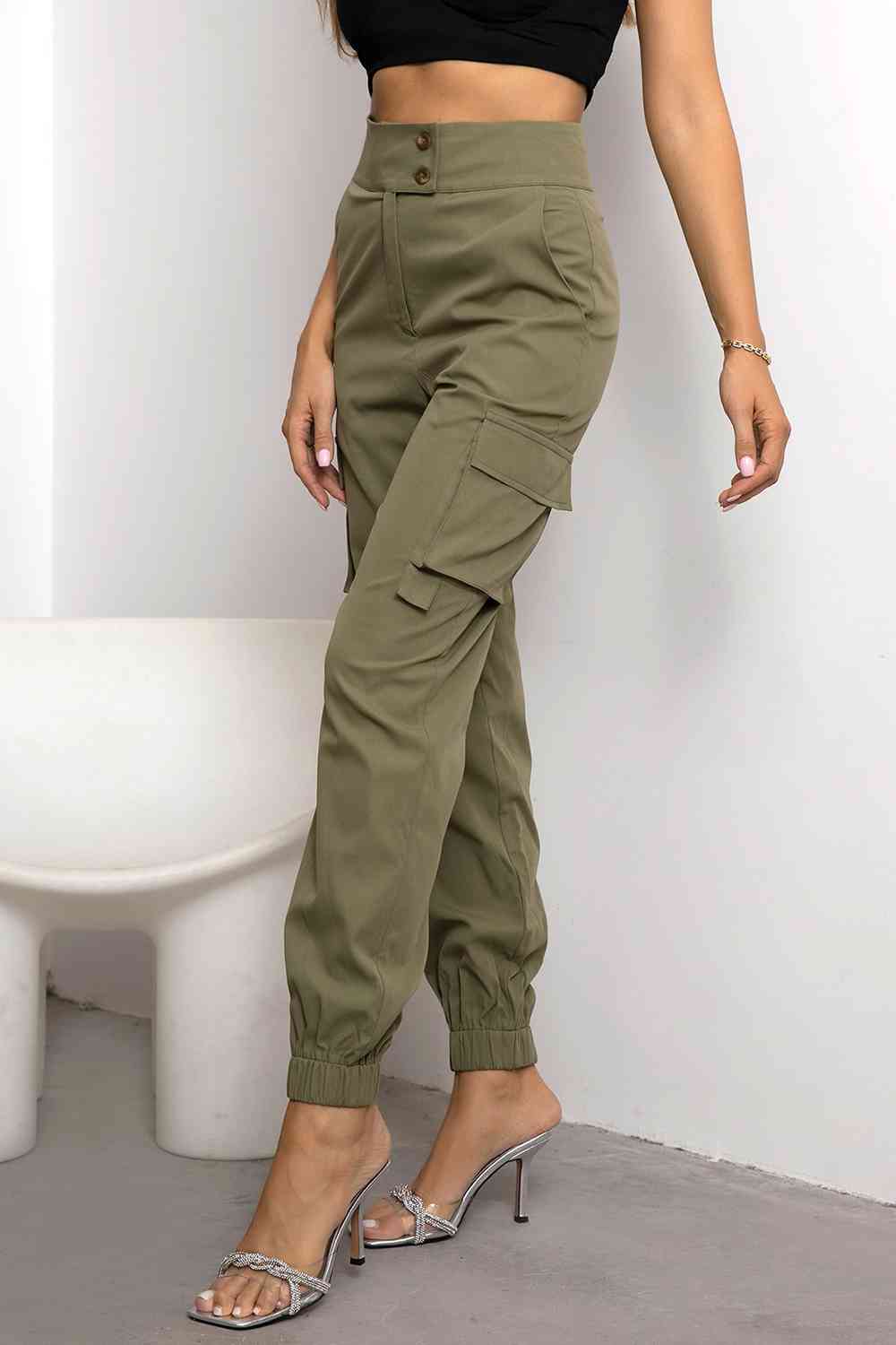 Valeria - Hoge Taille Cargo Broek | Comfortabele en Stijlvolle Damesbroek