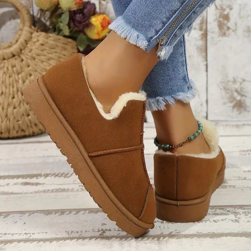 Comfortabele Lea Winterlaarzen voor Dames | Warme en Waterbestendige Schoenen met Antislipzool