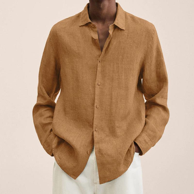 Elegant Linnen Overhemd voor Heren – Lichtheid en Veelzijdigheid voor Zomerse Stijl