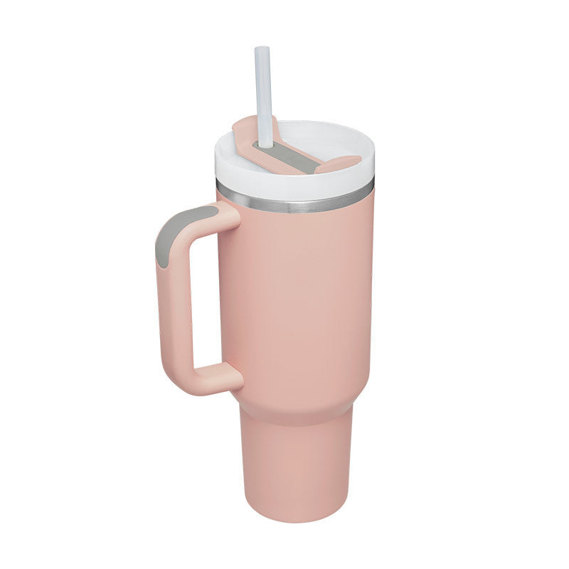 ChillCup - Dubbelwandige Thermo Mok met Handvat en Rietje | 40 oz