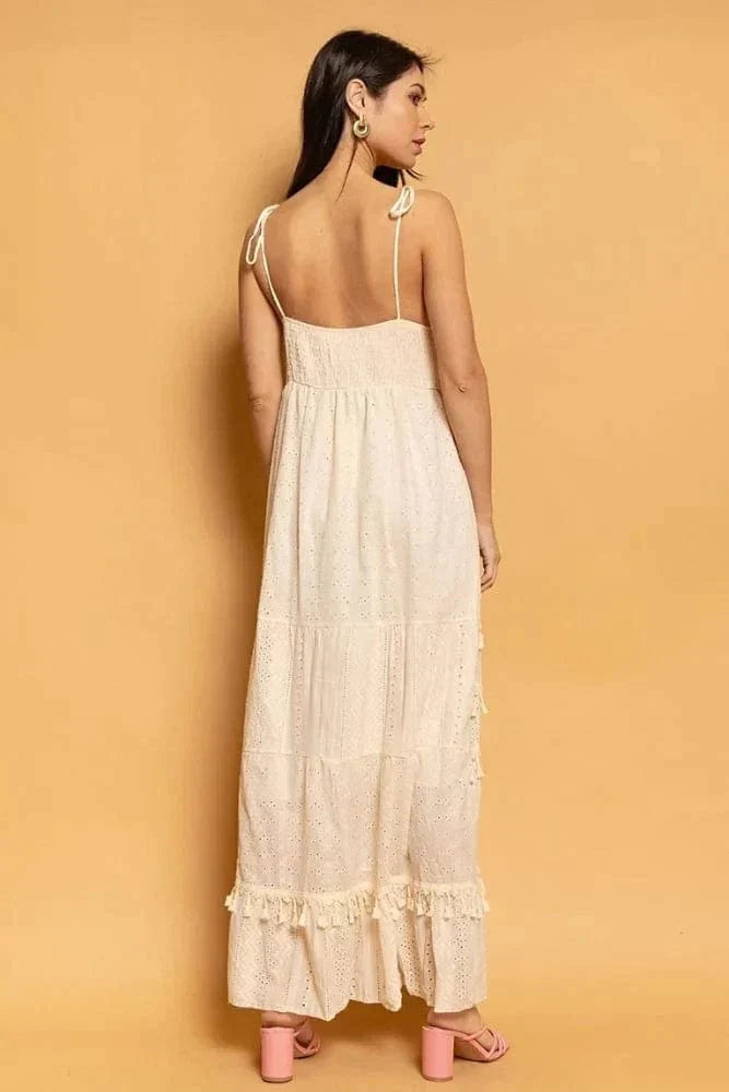 Livia Lange Gehaakte Jurk - Bohemian Stijl voor Dames