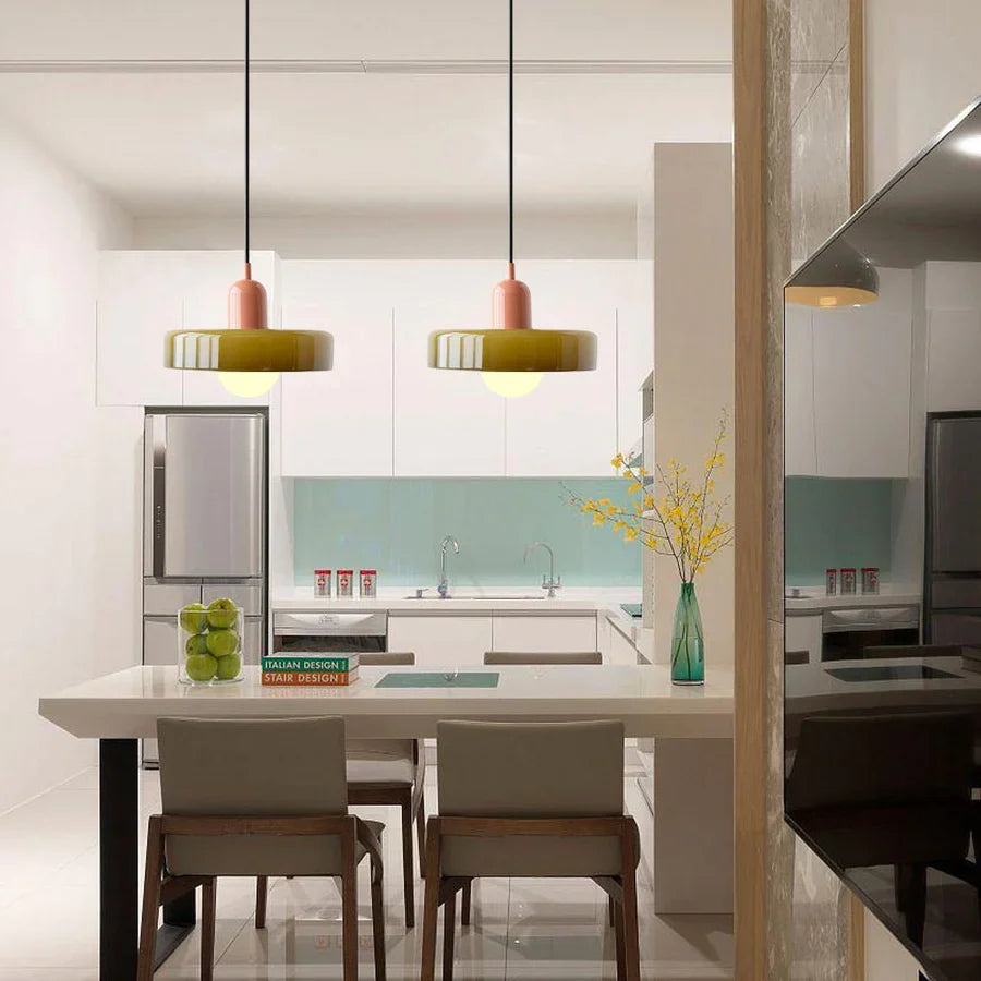 ModernGlass Plafondlamp - Scandinavische Hanglamp met Glasafwerking