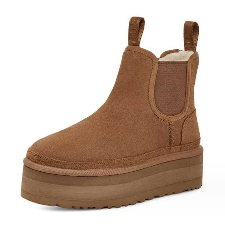 Mila's Casual Leren Favorieten - Dames Enkellaarsjes met Fluweelvoering, Trendy Chelsea Laarzen