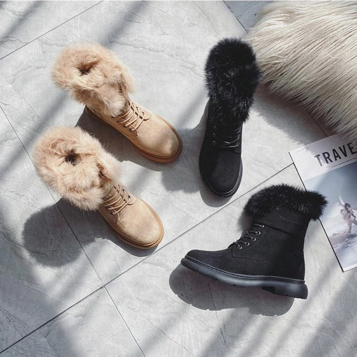 Elara Luxe - Warme Gepolsterde Winterstiefel voor Dames | Comfortabele en Modieuze Winterschoenen