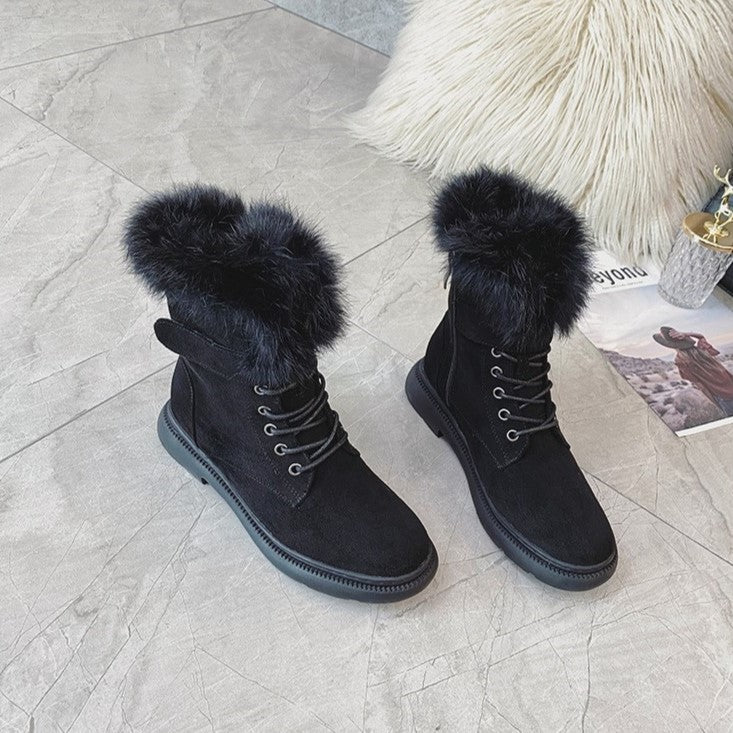 Elara Luxe - Warme Gepolsterde Winterstiefel voor Dames | Comfortabele en Modieuze Winterschoenen