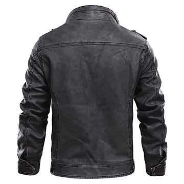 Elegante premium lederjacke für herren