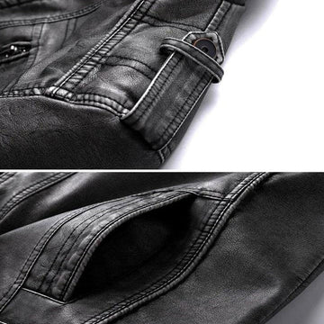 Elegante premium lederjacke für herren