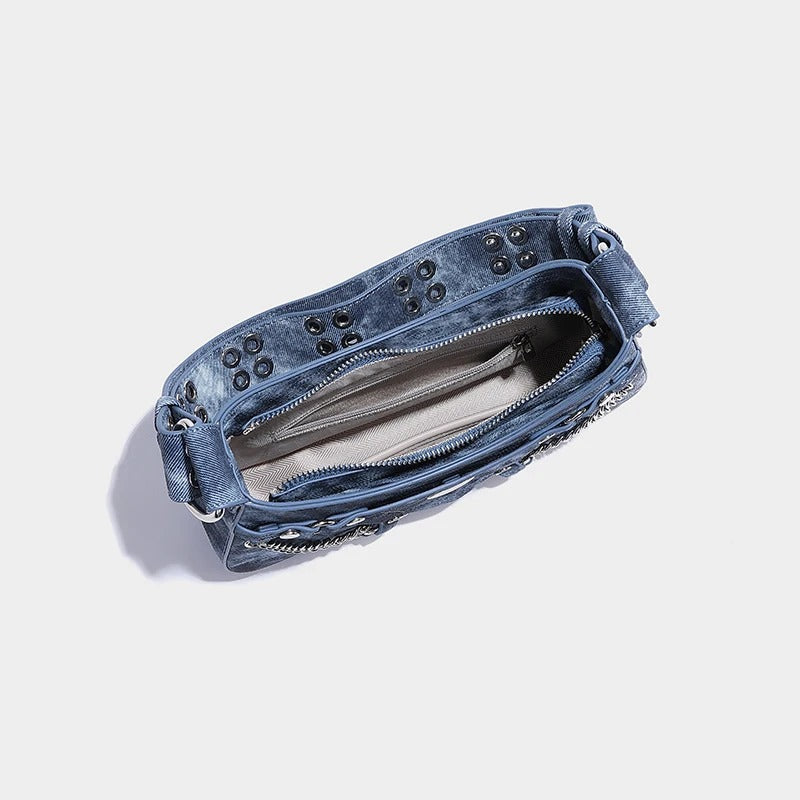 Sophie - Denim Schoudertas voor Dames | Trendy en Praktische Handtas van Spijkerstof