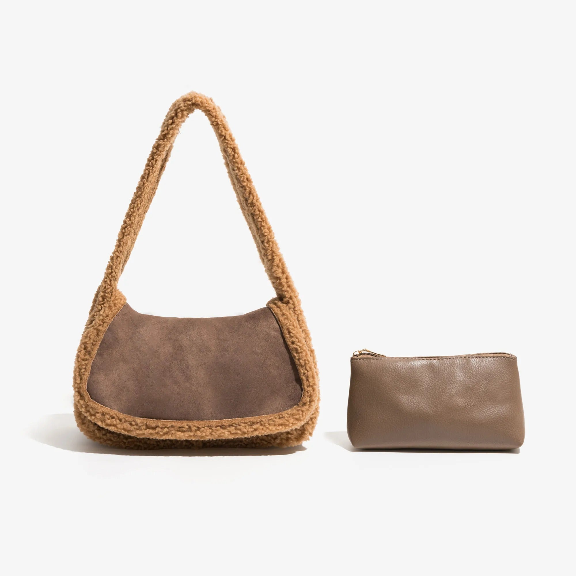 Lara - Handtas met Imitatiebont voor Dames | Stijlvolle en Warme Handtas