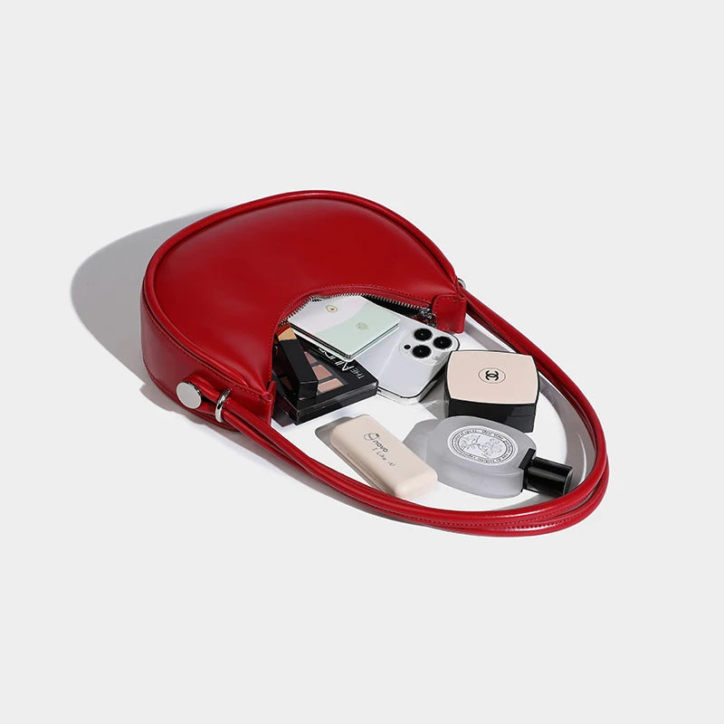 Livia - Vegan Leren Schoudertas voor Dames | Stijlvolle en Duurzame Handtas