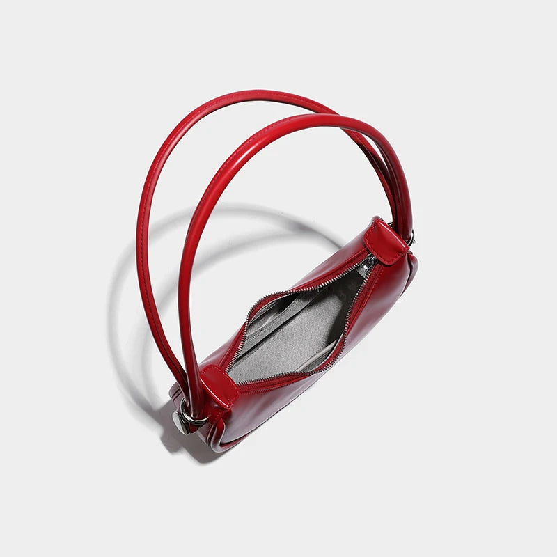 Livia - Vegan Leren Schoudertas voor Dames | Stijlvolle en Duurzame Handtas