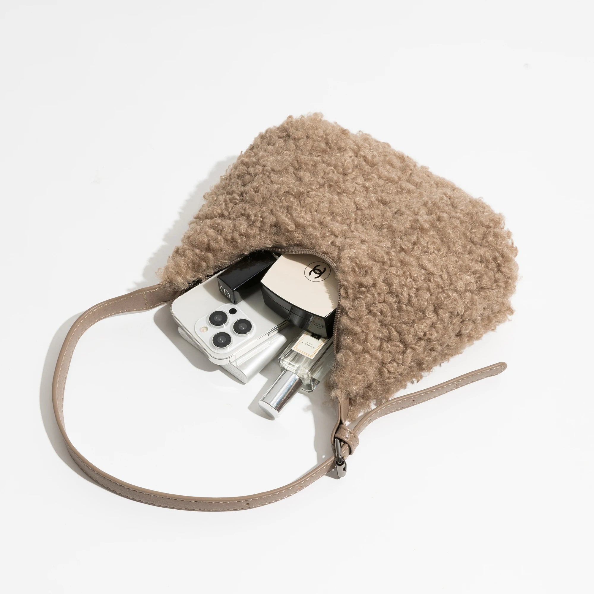 Kira - Luxe Kunstbont Schoudertas | Trendy en Comfortabel