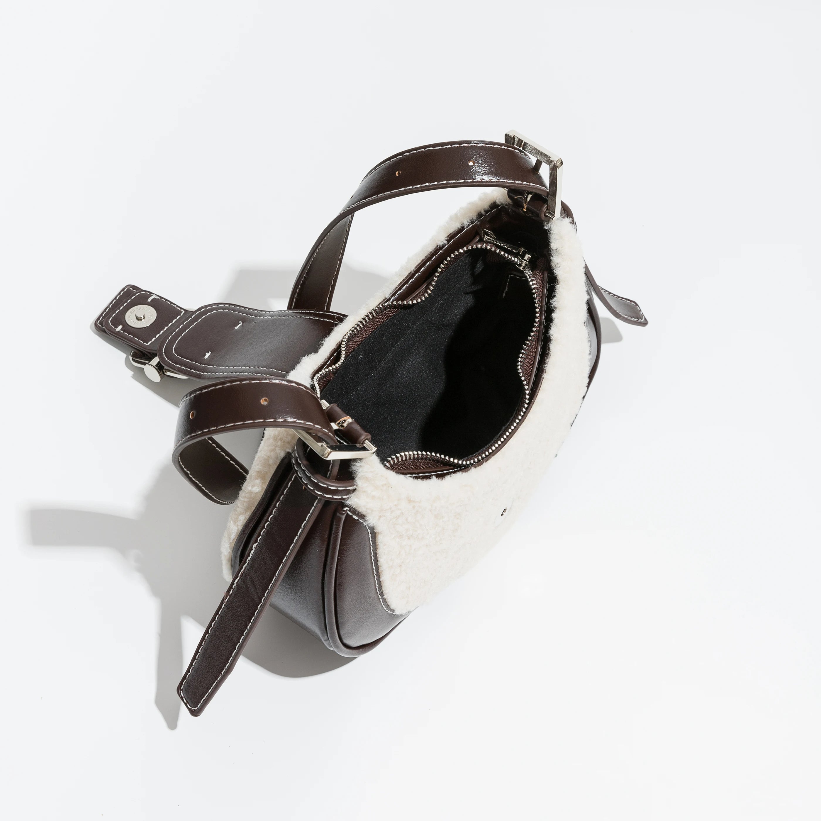 Lea - Schoudertas met Imitatiebont voor Dames | Stijlvolle en Warme Handtas