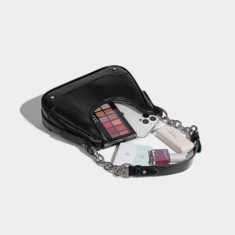 Noah - Vegan Leren Schoudertas voor Dames | Stijlvolle en Duurzame Handtas