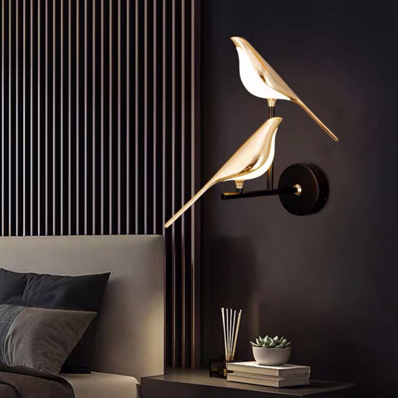BirdLume - LED Vogel Wandlamp in Scandinavische Stijl