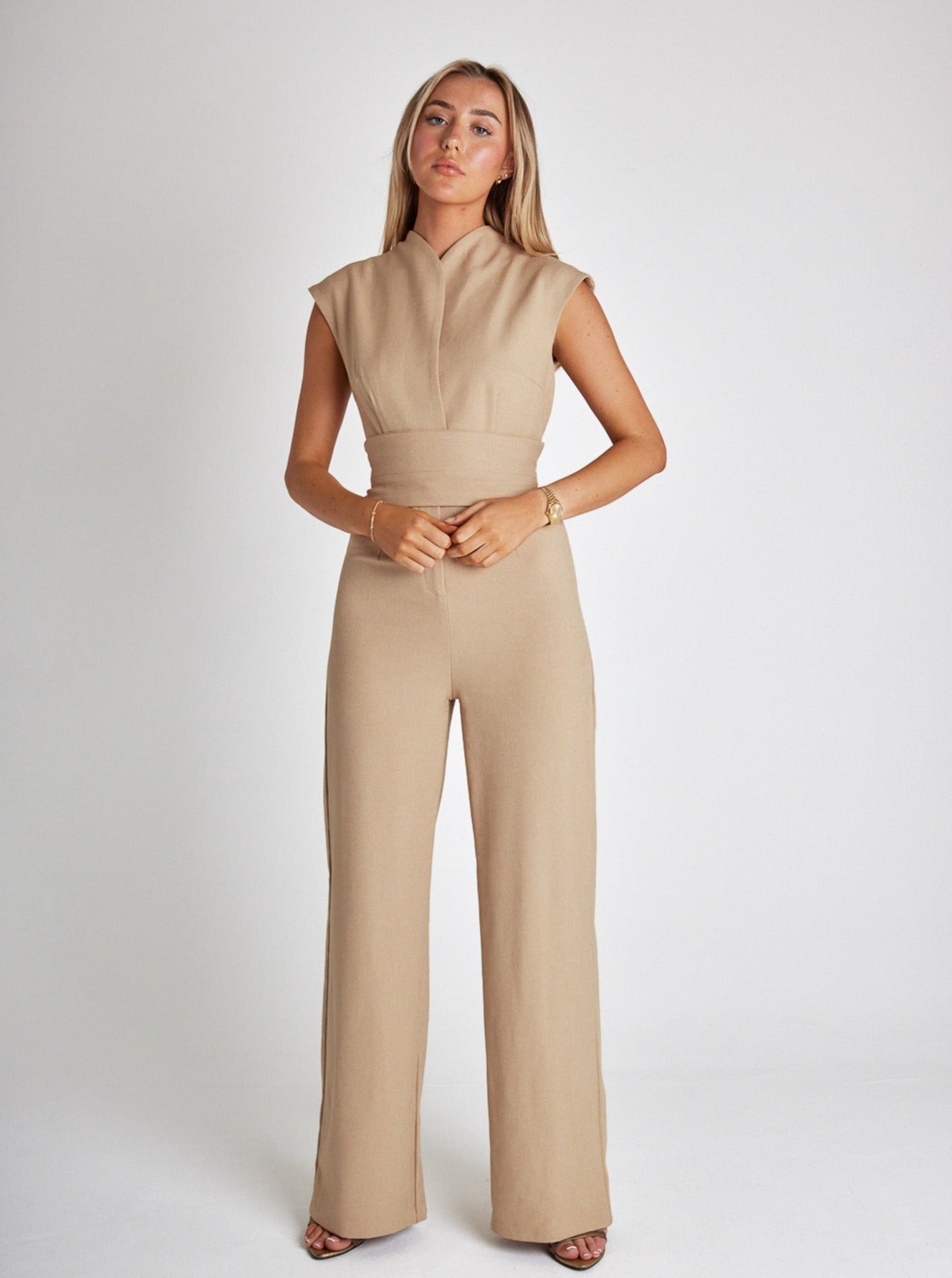 Livia - Mouwloze Jumpsuit met Elegante Flair | Stijlvol en Comfortabel